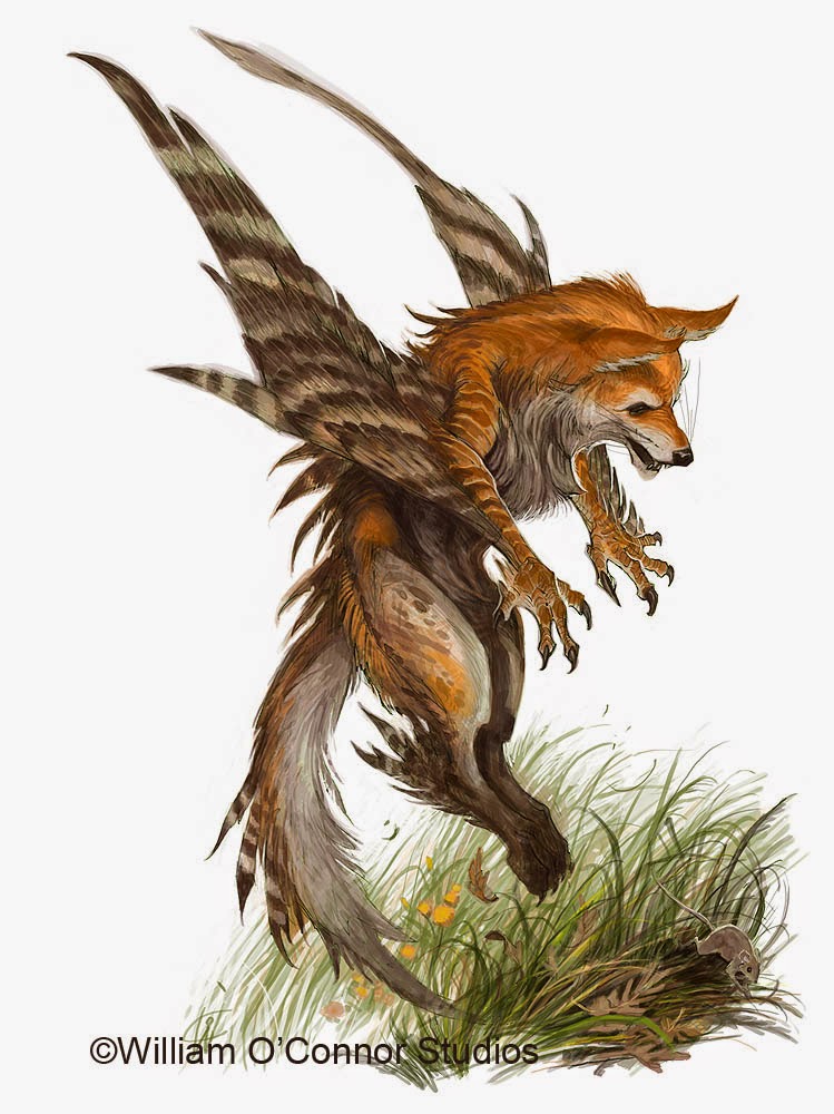 Winged fox enfield mythological creature